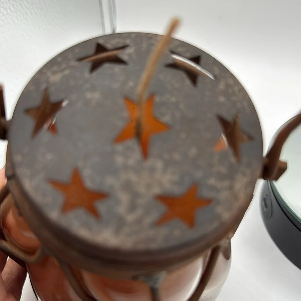 keeper of the light candle Rustic Brown Lantern Candle in Holder cheerful giver